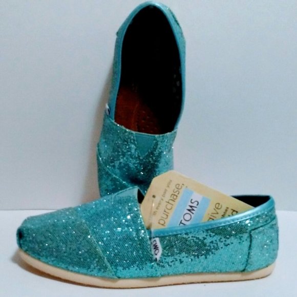 TOMS Blue Glitter - Picture 4 of 4